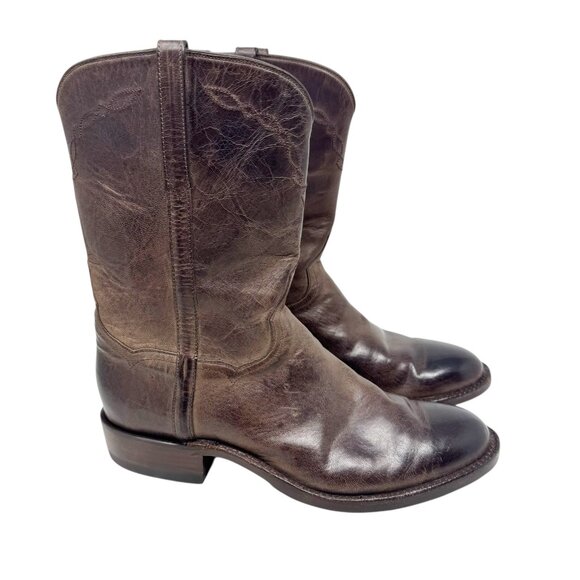 Kemo Sabe Mad Dog Roper Western Boots Mens 9.5 EE Brown Leather Handmade - Picture 15 of 15